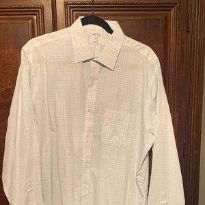 Men’s long sleeve button up blue checked